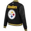 Pro Standard Womens NFL Mash Up Varsity Jacket(Black/Yellow)