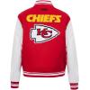 Pro Standard Womens NFL Mash Up Varsity Jacket(Red/White)