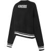 Pro Standard Womens NFL Pearls Brushed Back French Terry Crewneck Sweatshirt(Black)