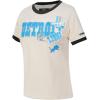 Pro Standard Womens NFL Retro Cascade Short Sleeve Slim Tee(Eggshell/ Black)
