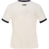 Pro Standard Womens NFL Retro Cascade Short Sleeve Slim Tee(Eggshell/ Midnight Navy)