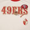 Pro Standard Womens NFL Retro Cascade Short Sleeve Slim Tee(Eggshell/ Red)