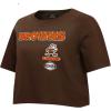 Pro Standard Womens NFL Retro Classics Short Sleeve Boxy Tee(Brown)