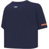 Pro Standard Womens NFL Script Tail Cotton Single Short Sleeve Boxy Tee(Midnight Navy)