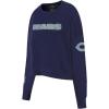 Pro Standard Womens NFL Varsity Blues Brushed Back French Terry Crewneck Sweatshirt(Midnight Navy)