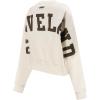 Pro Standard Womens NFL Wingspan Brushed Back French Terry Crewneck Sweatshirt(Eggshell)
