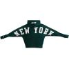 Pro Standard Womens NFL Wingspan Brushed Back French Terry Crewneck Sweatshirt(Forest Green)