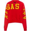 Pro Standard Womens NFL Wingspan Brushed Back French Terry Crewneck Sweatshirt(Red)