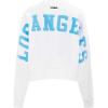 Pro Standard Womens NFL Wingspan Brushed Back French Terry Crewneck Sweatshirt(White)