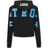 Pro Standard Womens NFL Wingspan Cropped Pullover Hoodie(Black)