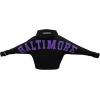 Pro Standard Womens NFL Wingspan Cropped Pullover Hoodie(Black)