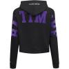 Pro Standard Womens NFL Wingspan Cropped Pullover Hoodie(Black)