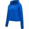 Pro Standard Womens NFL Wingspan Cropped Pullover Hoodie(Royal Blue)