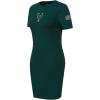 Womens NBA Classic Chenille Cotton Body Con Dress(Forest Green)