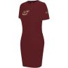 Womens NBA Classic Chenille Cotton Body Con Dress(Wine)