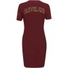 Womens NBA Classic Chenille Cotton Body Con Dress(Wine)