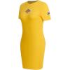 Womens NBA Classic Chenille Cotton Body Con Dress(Yellow)
