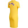 Womens NBA Classic Chenille Cotton Body Con Dress(Yellow)