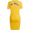 Womens NBA Classic Chenille Cotton Body Con Dress(Yellow)