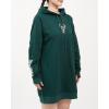 Womens NBA Classic Chenille Hoodie Dress(Forest Green)