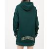 Womens NBA Classic Chenille Hoodie Dress(Forest Green)