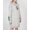 Womens NBA Classic Chenille Hoodie Dress(Heather Grey)