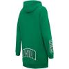 Womens NBA Classic Chenille Hoodie Dress(Kelly Green)