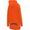 Womens NBA Classic Chenille Hoodie Dress(Orange)