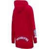 Womens NBA Classic Chenille Hoodie Dress(Red)