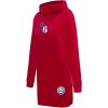 Womens NBA Classic Chenille Hoodie Dress(Red)