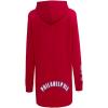 Womens NBA Classic Chenille Hoodie Dress(Red)
