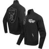 Pro Standard Men’s Black Las Vegas Raiders Paint The City Twill Full-Zip Jacket