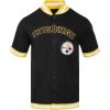 Pro Standard Mens NFL Classic Chenille Button Down(Black/Yellow)