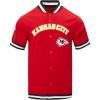 Pro Standard Mens NFL Classic Chenille Button Down(Red/Black)