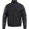 Pro Standard Mens NFL Classic Triple Black Varsity Jacket(Triple Blk)