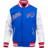 Pro Standard Mens NFL Script Tail Varsity Jacket(Blue)