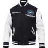 Pro Standard Mens NFL Team Badge Varsity Jacket(PHILADELPHIA EAGLES)