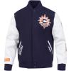 Pro Standard Mens WNBA Classic Chenille Varsity Jacket(Midnight Navy/White)