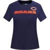 Pro Standard Womens NFL Classic Chenille Short Sleeve Boxy Tee(Midnight Navy)