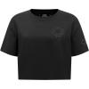 Pro Standard Womens NFL Classic Triple Black Cotton Short Sleeve Boxy Tee(Triple Black)