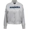 Pro Standard Womens NFL Las Vegas Raiders Classic Chenille Satin Jacket Silver M