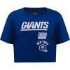Pro Standard Womens NFL Retro Classics Short Sleeve Boxy Tee(Dodger Blue)
