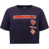 Pro Standard Womens NFL Retro Classics Short Sleeve Boxy Tee(Midnight Navy)