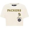 Pro Standard Womens NFL Retro Classics Short Sleeve Boxy Tee(Off-white)