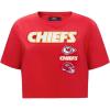 Pro Standard Womens NFL Retro Classics Short Sleeve Boxy Tee(Red)
