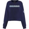 Pro Standard Womens NFL Varsity Blues Brushed Back French Terry Crewneck Sweatshirt(Midnight Navy)