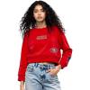 Pro Standard Womens NFL Wingspan Brushed Back French Terry Crewneck Sweatshirt(Red)