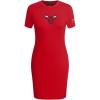 Womens NBA Classic Chenille Cotton Body Con Dress(Red)