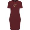 Womens NBA Classic Chenille Cotton Body Con Dress(Wine)