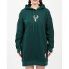 Womens NBA Classic Chenille Hoodie Dress(Forest Green)